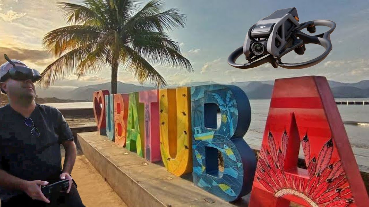 Voei meu Drone no centro de UBATUBA!