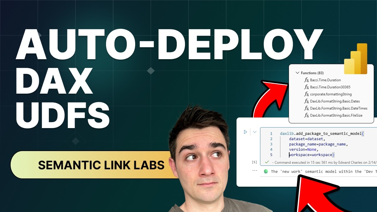 Auto Deploy DAX UDFs from Dax Lib with Fabric & Semantic Link Labs