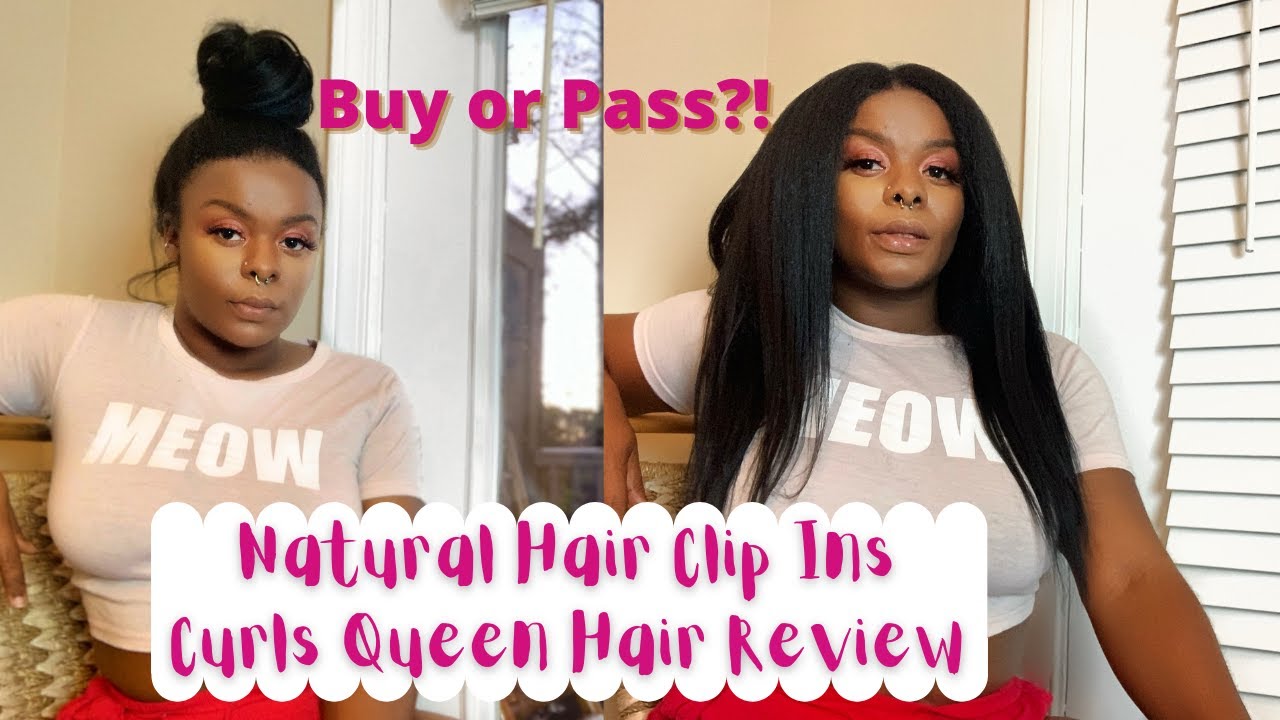 Natural Hair 4a/4b/4c | Curls Queen Hair | Coarse Yaki | Clip Ins Install and Review