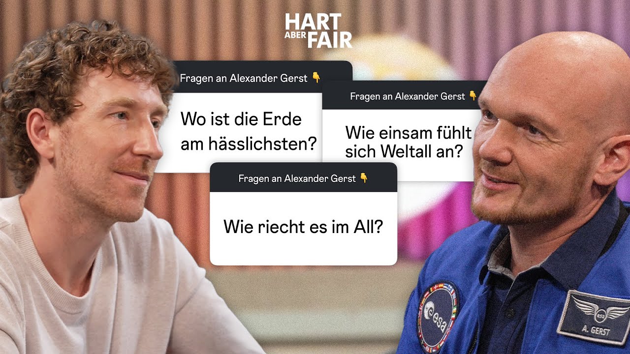 Astronaut Alexander Gerst beantwortet eure Fragen (und die aus dem Hart aber fair-Team)