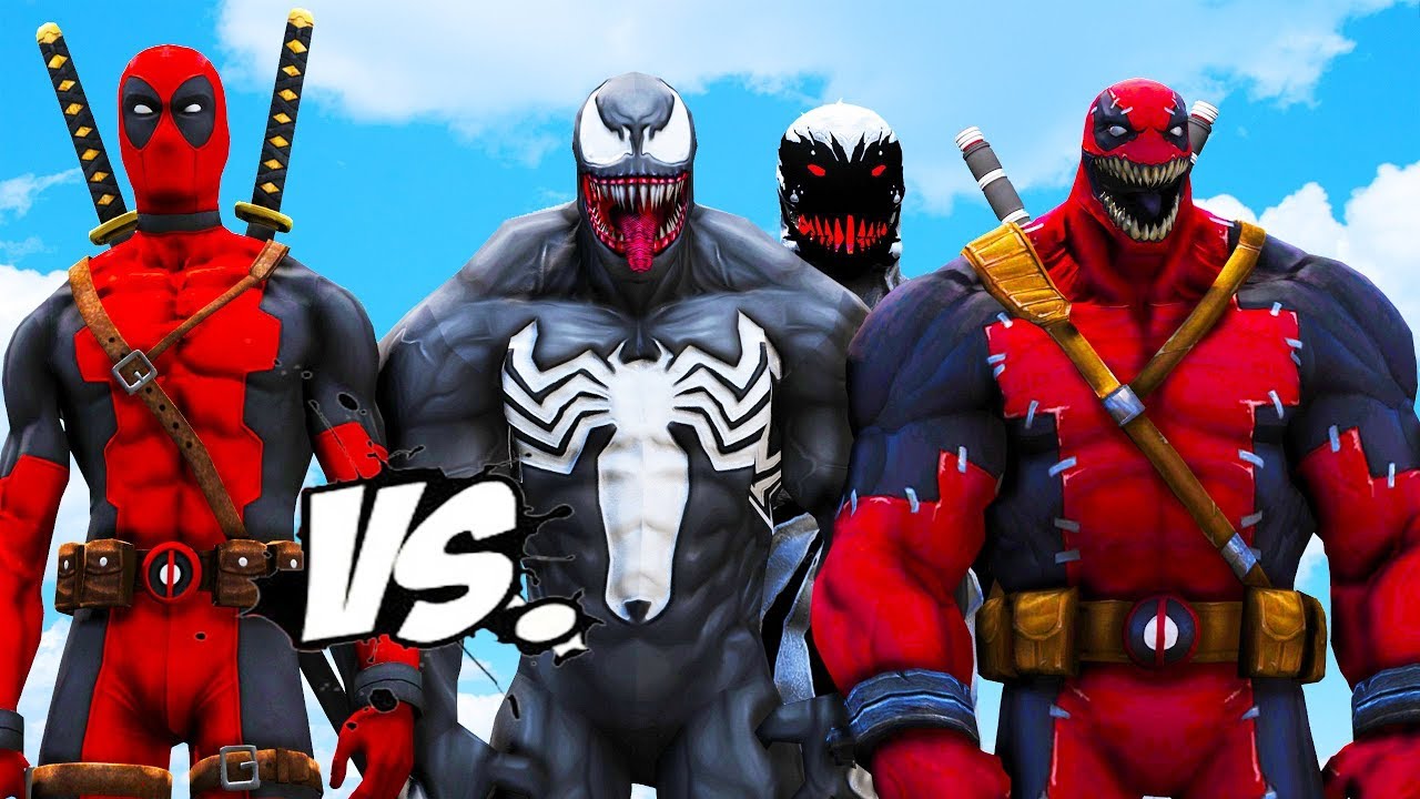 DEADPOOL VS TEAM VENOM - Venom, Venompool, Anti-Venom