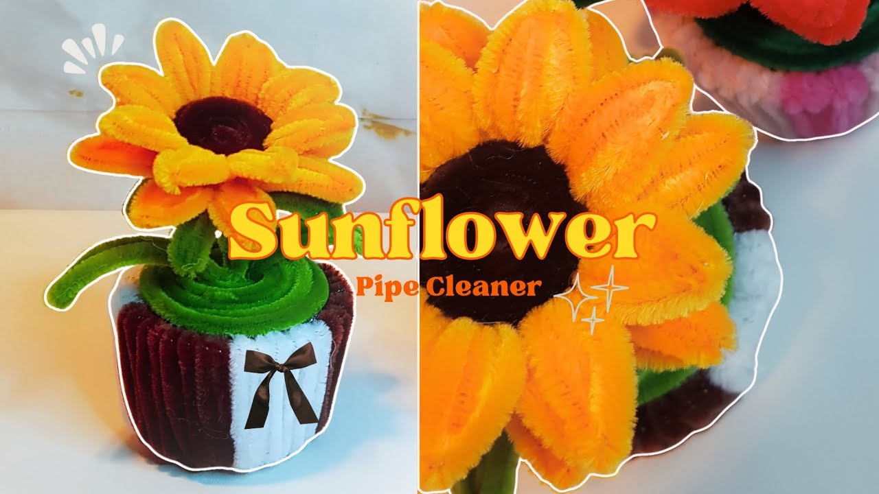 DIY Pipe Cleaner Flower | How to Make a Sunflower 