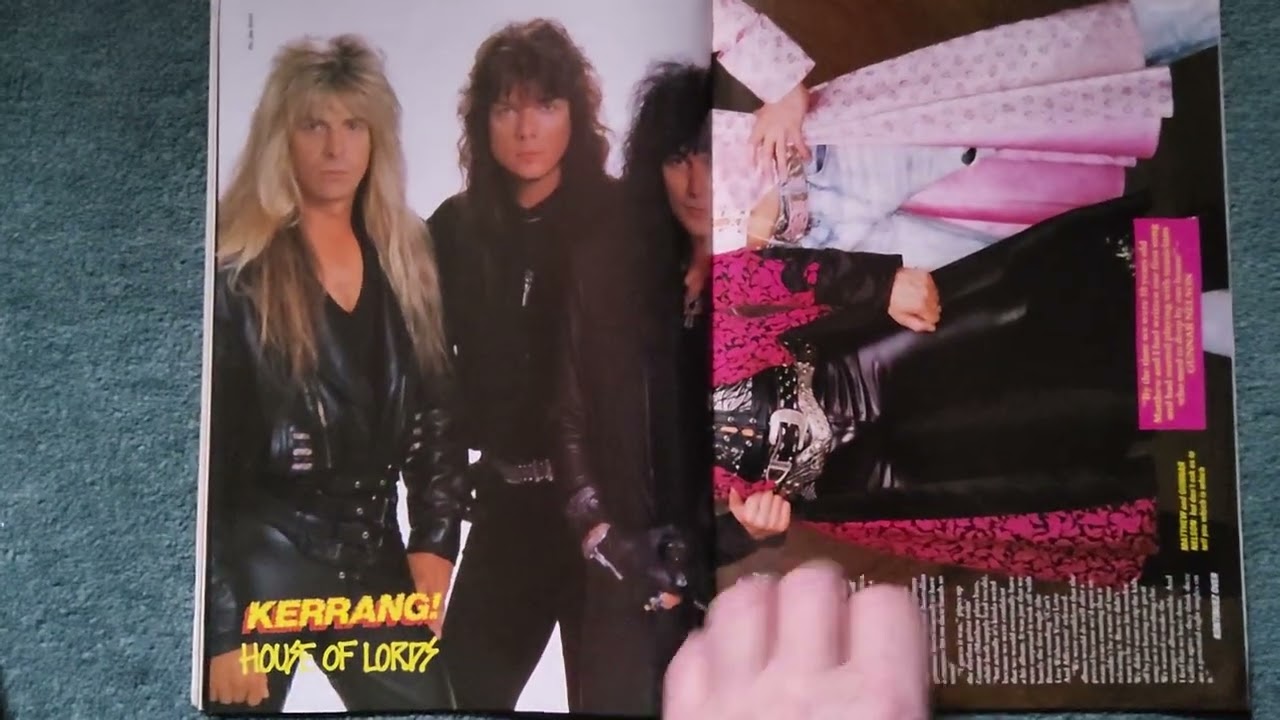 kerrang magazine September 29th 1990 heavy metal rock music