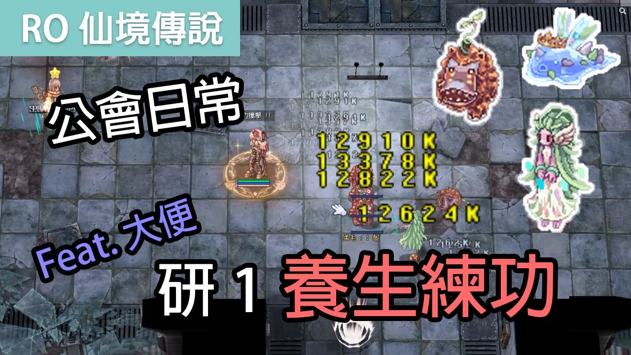 RO仙境傳說｜公會日常-研1養生練功｜feat.大便