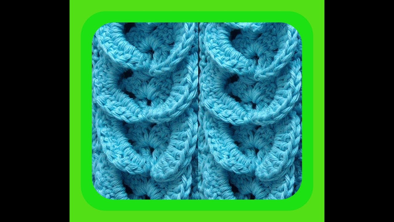 EN#202- 3D CROCHET WAVES- 3D CROCHET STITCH