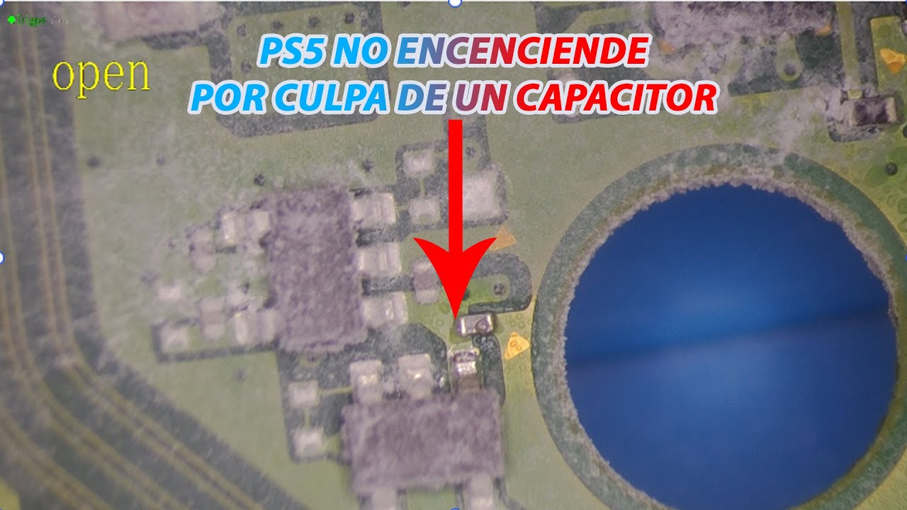 PS5 suena pero no enciende. Un fusible abierto por un capacitor en Corto.
