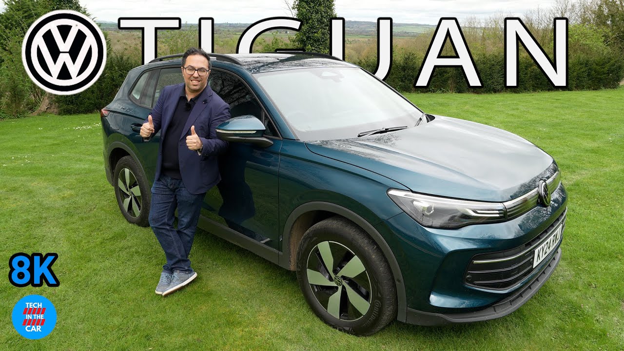 VW Tiguan 2025: Запас хода на электротяге 70 миль для гибридного внедорожника! | 8K