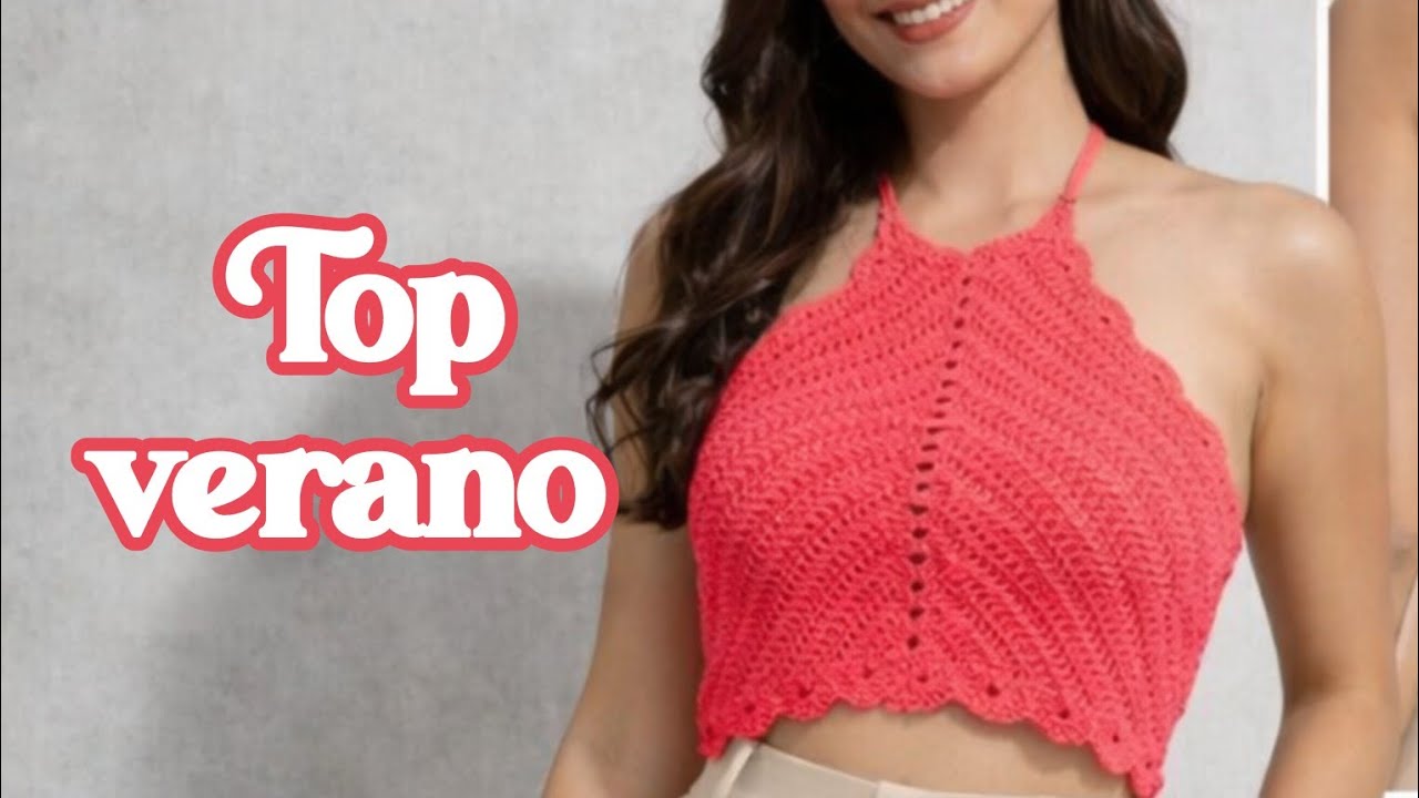 Top verano tejido a crochet🌷🧶 muy fácil y hermoso 👌🏻✨