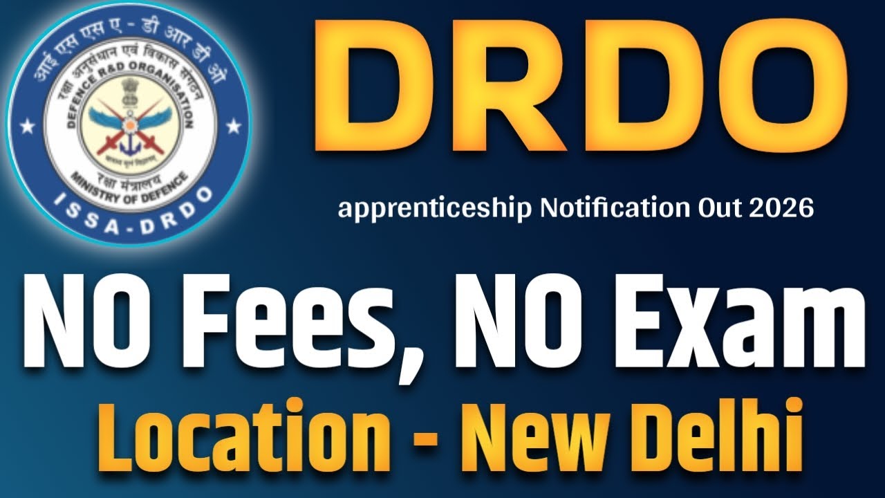 drdo recruitment 2026 | issa drdo | apprentice vacancy 2026 | delhi govt job vacancy |