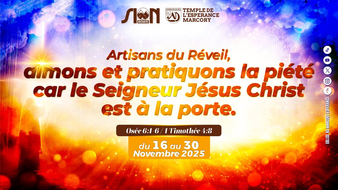CULTE DE LOUANGE ET D'ADORATION DU 21 DEC 2025