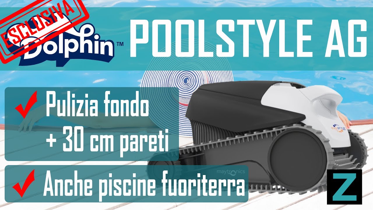 Maytronics Dolphin Poolstyle AG - Robot pulitore elettrico per piscine | ZefiroPiscine