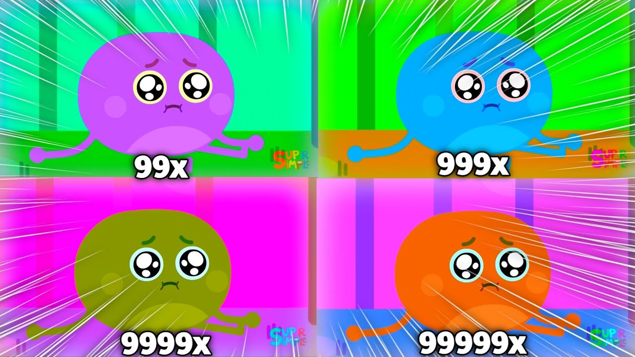Super Simple Songs Yum Crying Theme Intro Fastest Ever at 999999x Speed ​​Klasky Csupo Effects!