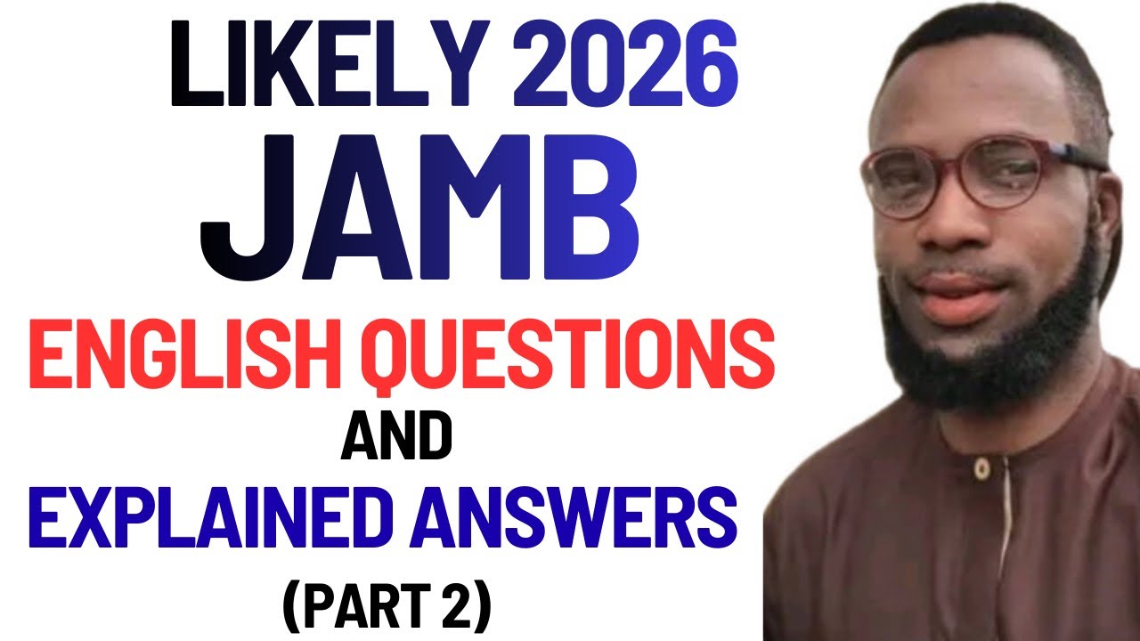 Вероятные вопросы и ответы по английскому языку для экзамена JAMB 2026 (Часть 2) #utme #english