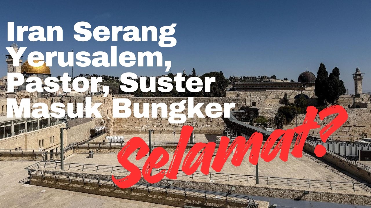 Biarawan Benediktin Berlarian ke Bunker, Rudal Iran Gempur Yerusalem