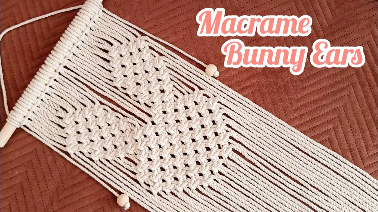Macrame bunny ears 🐰|| Macrame Easter bunny #youtube #viral #bunny #rabbit #2023