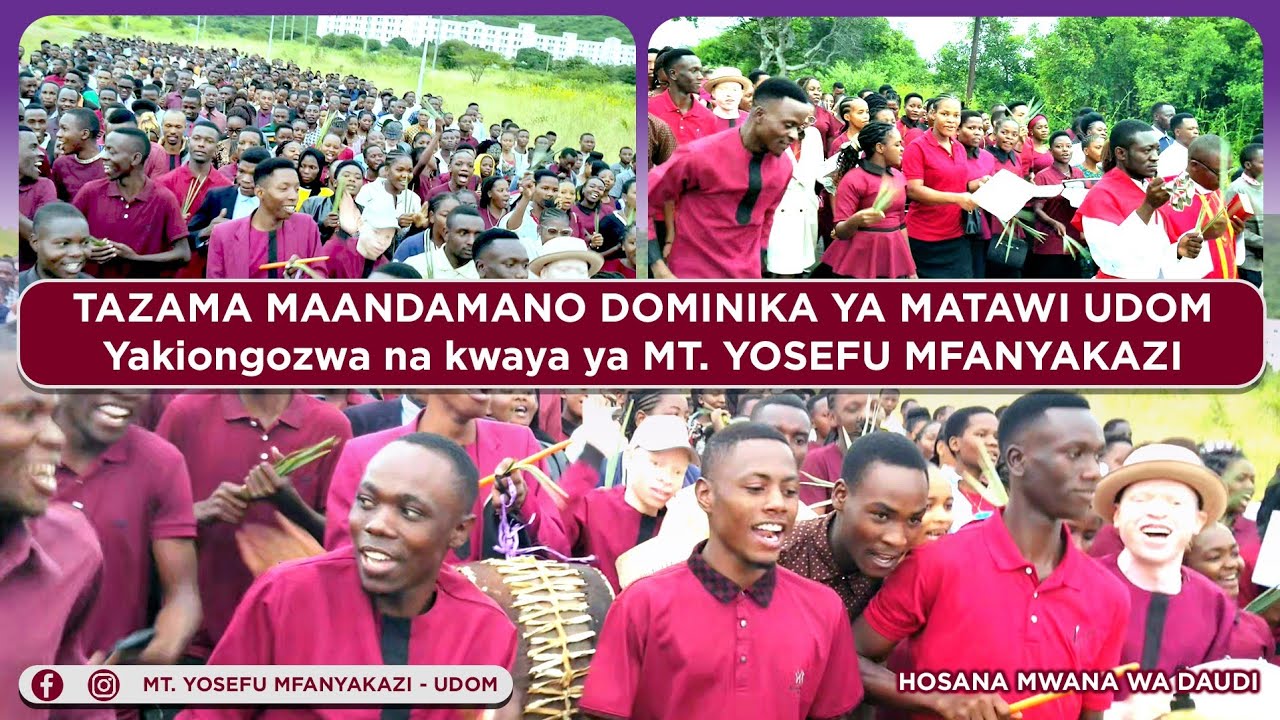 MAANDAMANO DOMINIKA YA MATAWI UDOM:TAZAMA SHANGWE LA WANAFUNZI WA UDOM