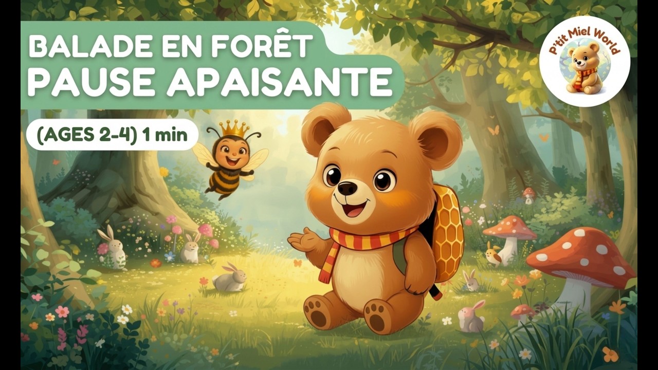 P’tit Miel 🐻 Temps calme - Balade en fôret (2-4 ans)