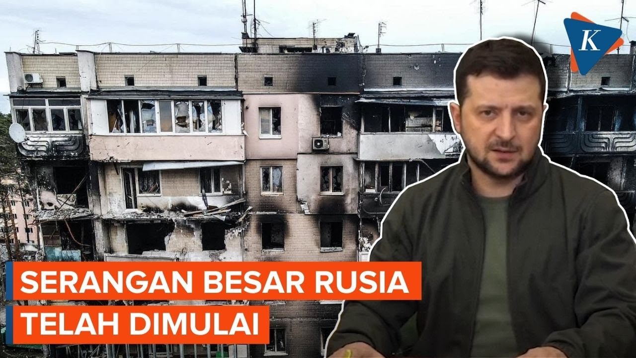 Zelensky Sebut Serangan Besar Rusia di Donbass Telah Dimulai