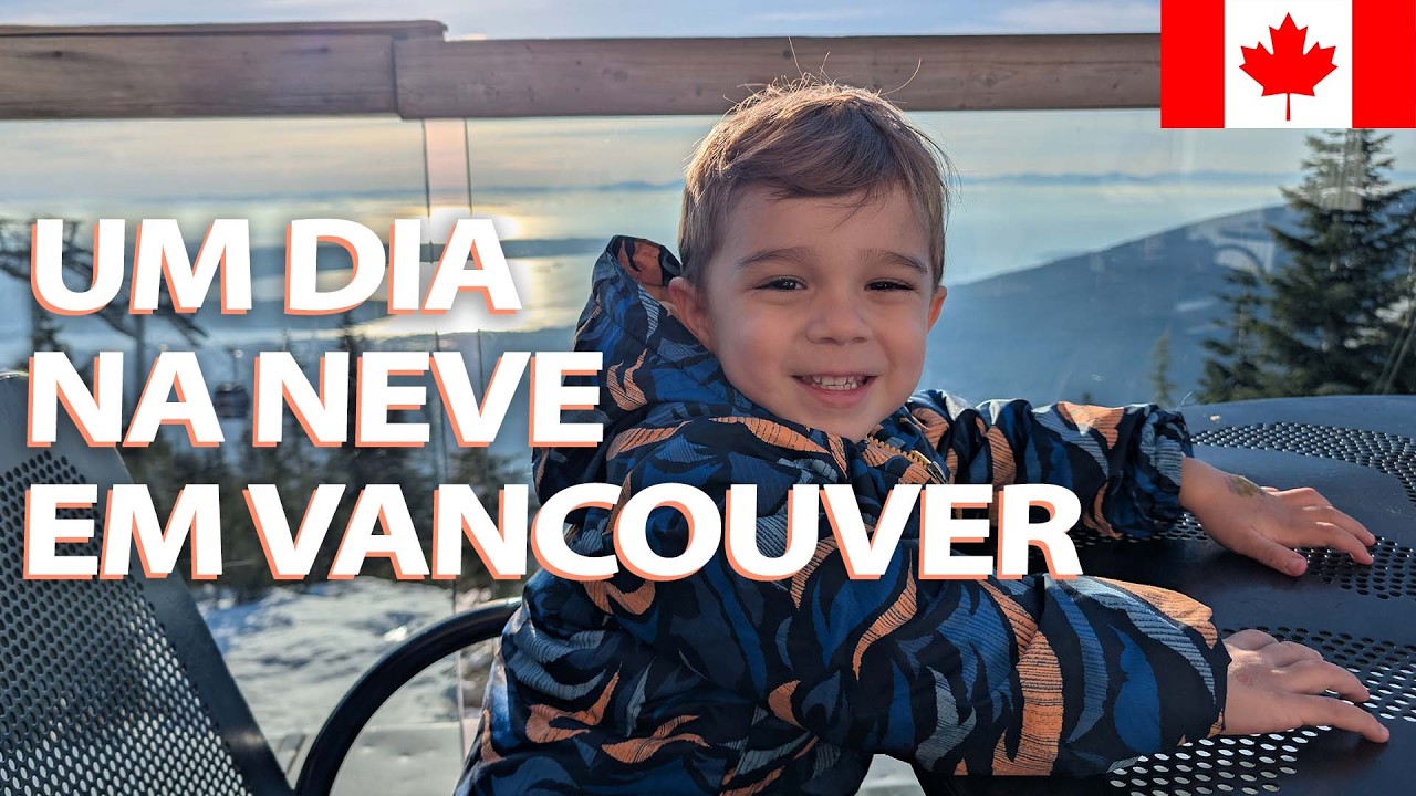 FOMOS VER NEVE! Passeio na Grouse Mountain em Vancouver, BC | Nossa vida no Canadá!