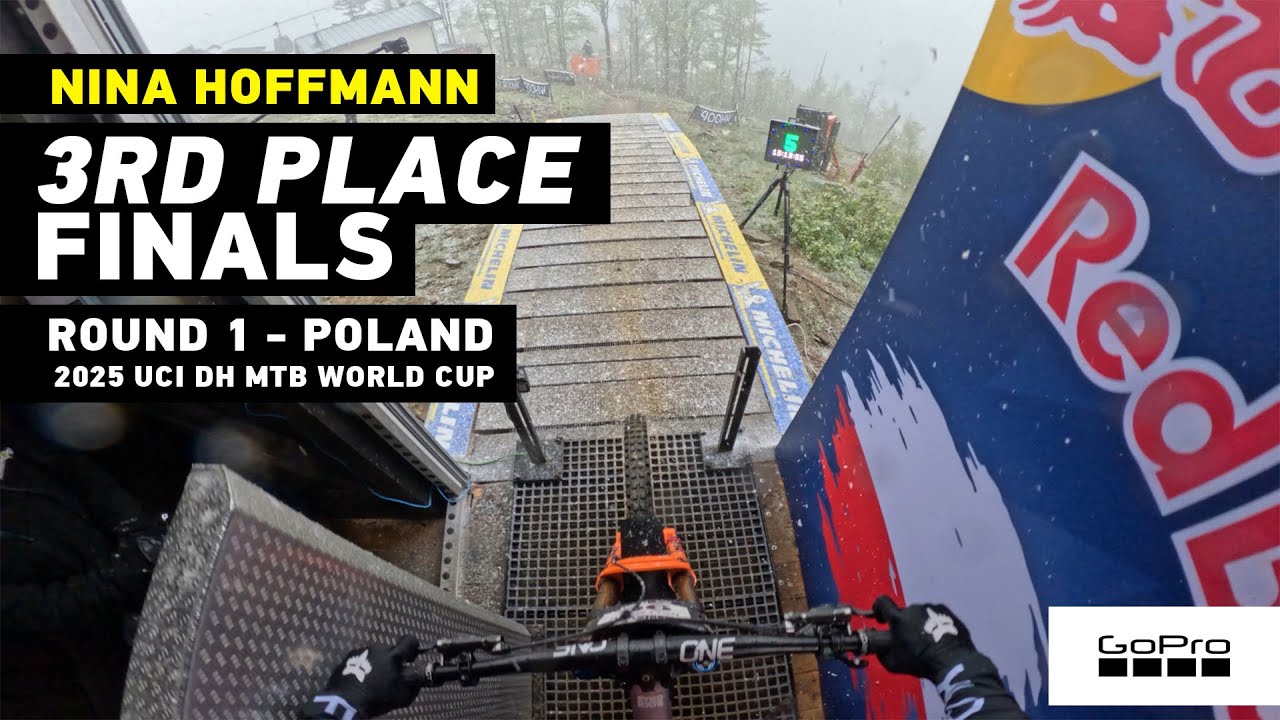 GoPro: Snow Strikes! Nina Hoffmann takes 3rd Place in Finals - Poland - '25 UCI DH MTB World Cup