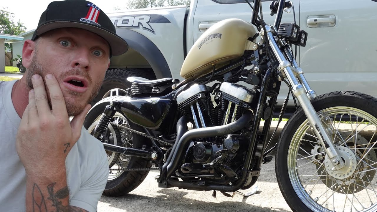 Моя сборка Sportster Bobber (звучит ПОТРЯСАЮЩЕ!!)