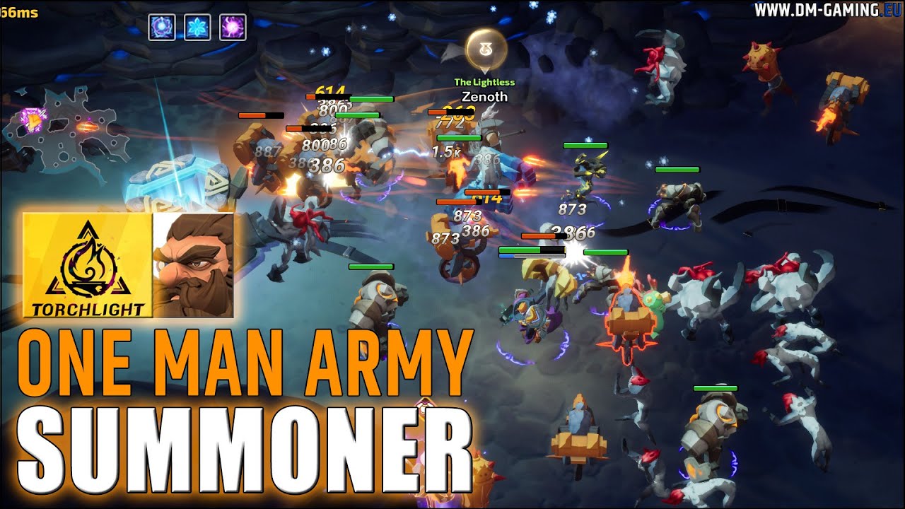 Лучший билд командира-призывателя Torchlight Infinite, синтетические отряды и духи #torchlightinf...