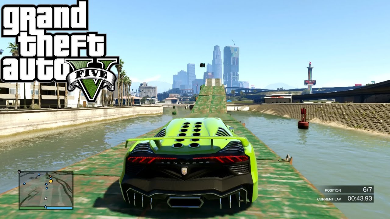 GTA 5 ONLINE Infernal Water ( Fun Custom Race ) GTA V MULTIPLAYER