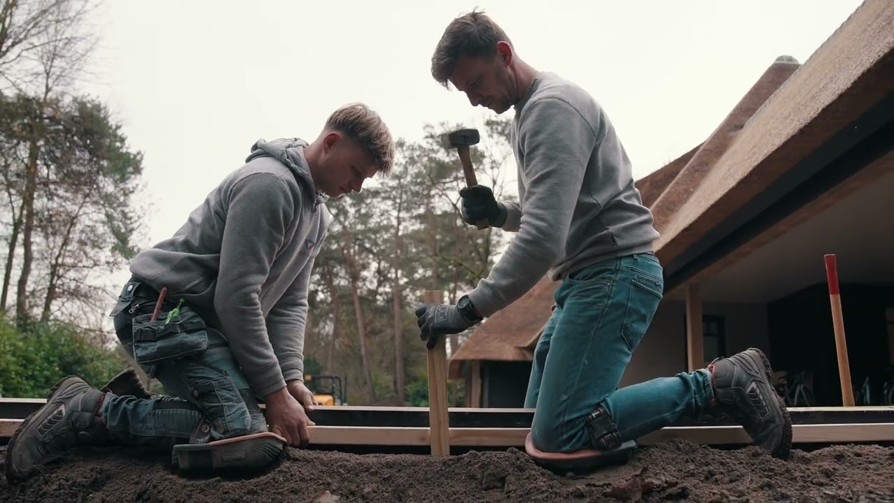 Uitgewassen beton oprit bij luxe villa in Brabant - deel 1 | Leven op Beton