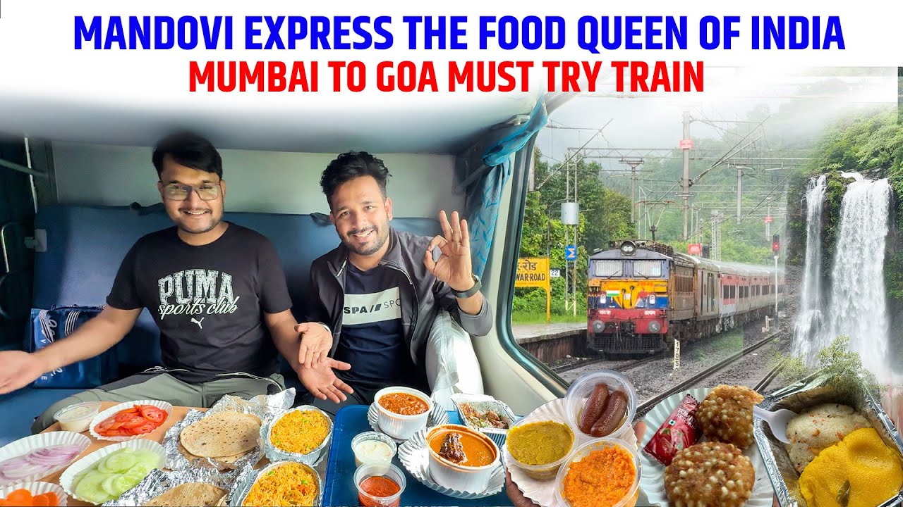 Train with better food than Restaurant || 10103 Mandovi express Mumbai to Goa journey