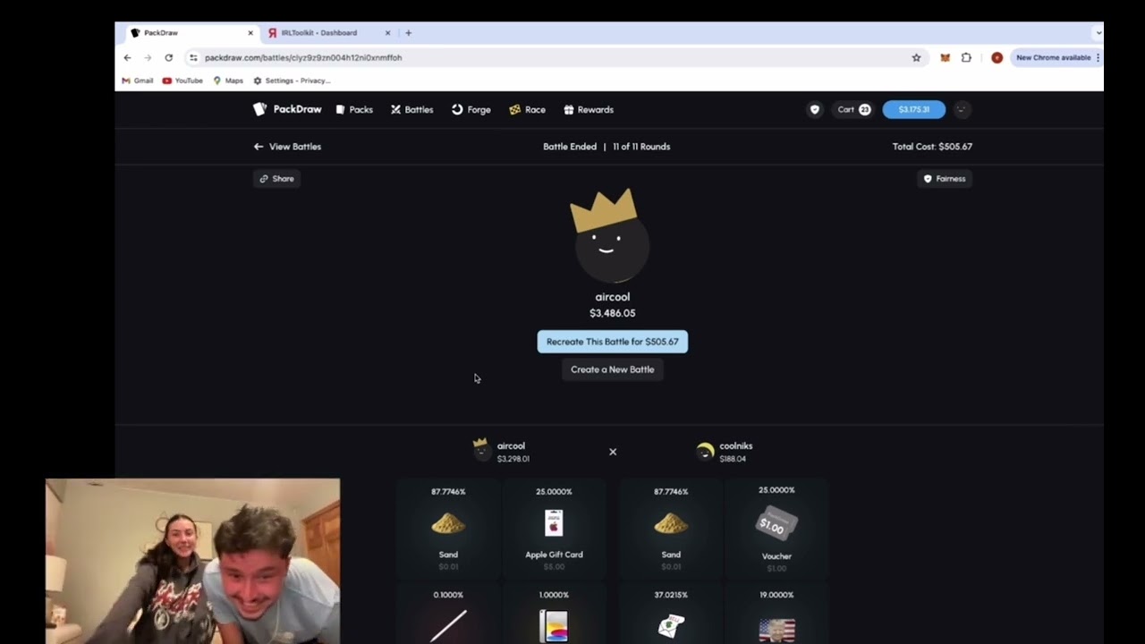 AC HITS BIG ON PACKDRAW.  