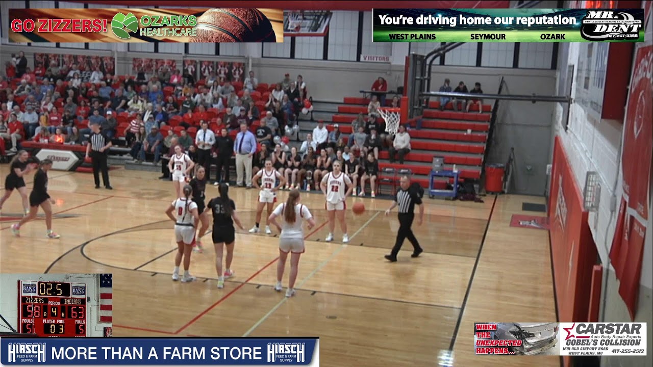 Lady Zizzer Basketball vs Strafford