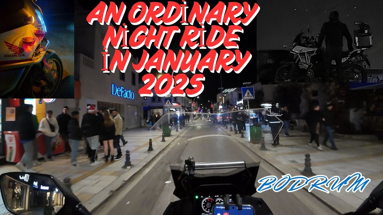Night Ride in The First Days Of 2025 #bodrum #nightride