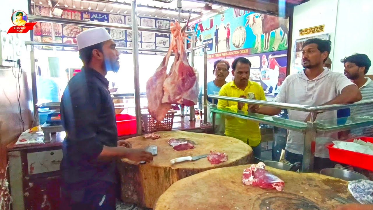 TAJ MUTTON CUTTING 🔪SKILLS P-150 || VANASTHALIPURAM