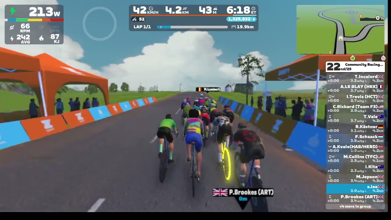 ZWIFT Community race 7 France 24/10/2024