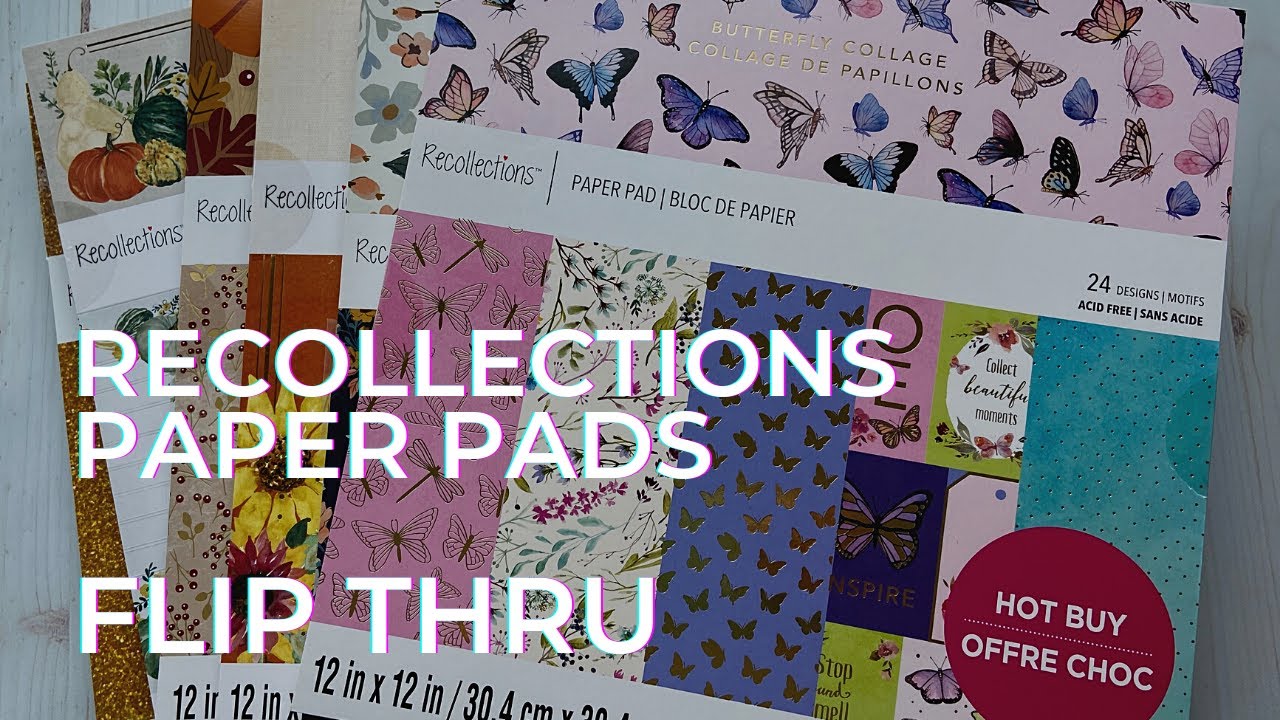 NEW Paper Pads at Michaels - Recollections Brand