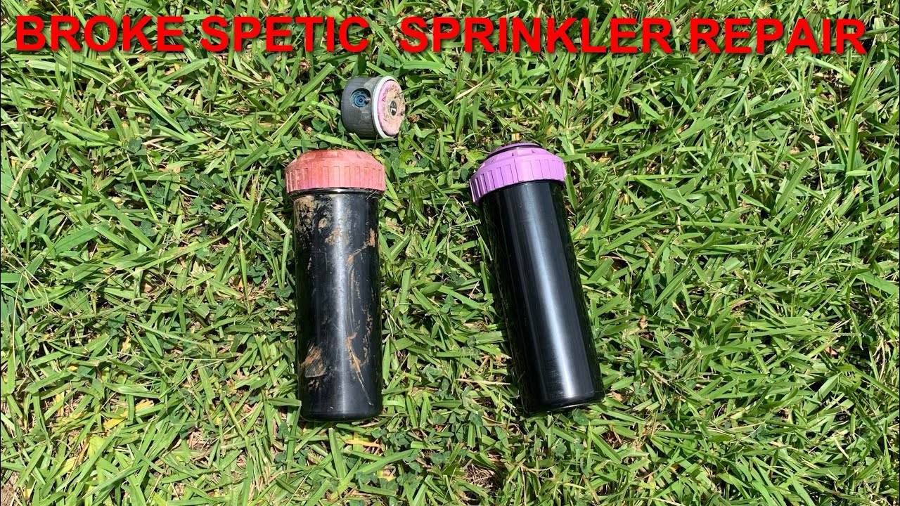How to replace a broke septic sprinkler head