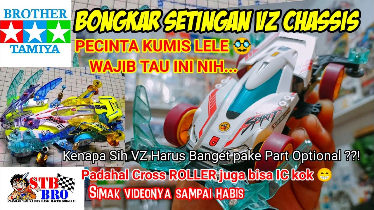 Bongkar settingan VZ Chassis, STB BRO Tamiya part-nya bisa dipakai semua 