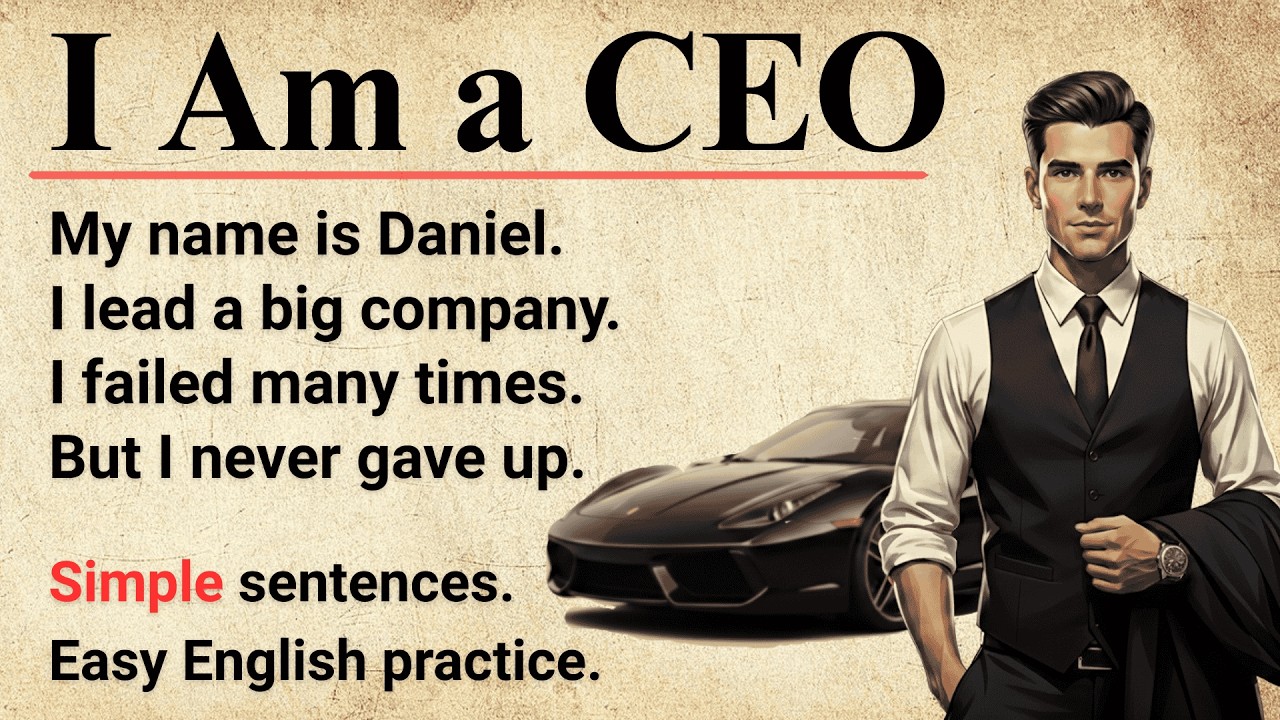 I Am a CEO | Learn English Through Story | 100+ Daily Useful Sentences for Beginners ✅
