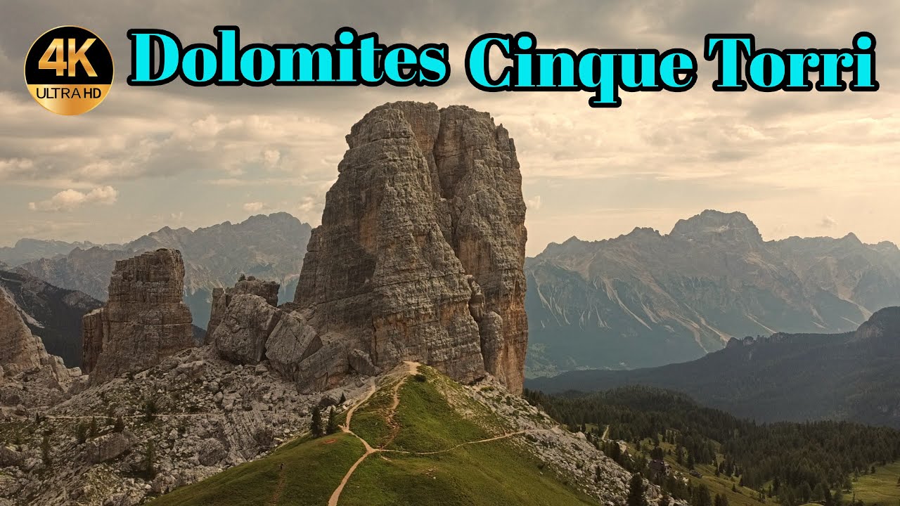 Dolomites Cinque Torri 4k Cinematic Drone Footage ⁴ᴷ⁶⁰