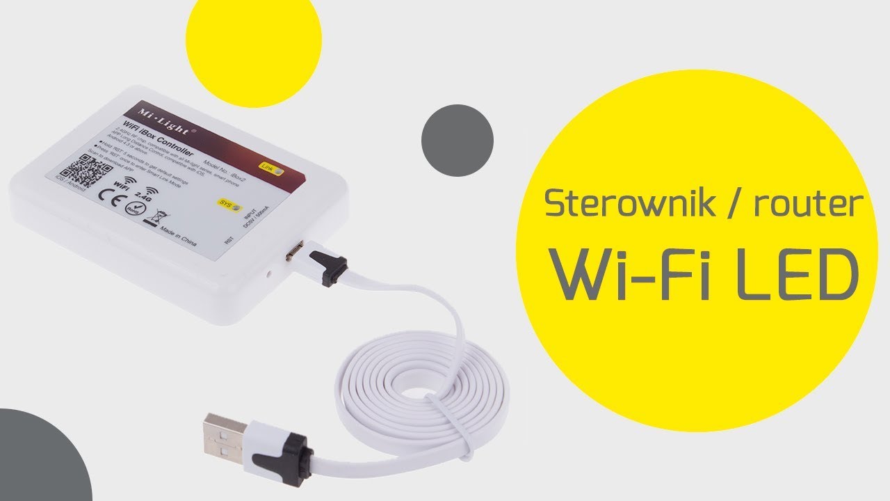 Wi-Fi LED router / sterownik do oświetlenia strefowego na smartfon i tablet!