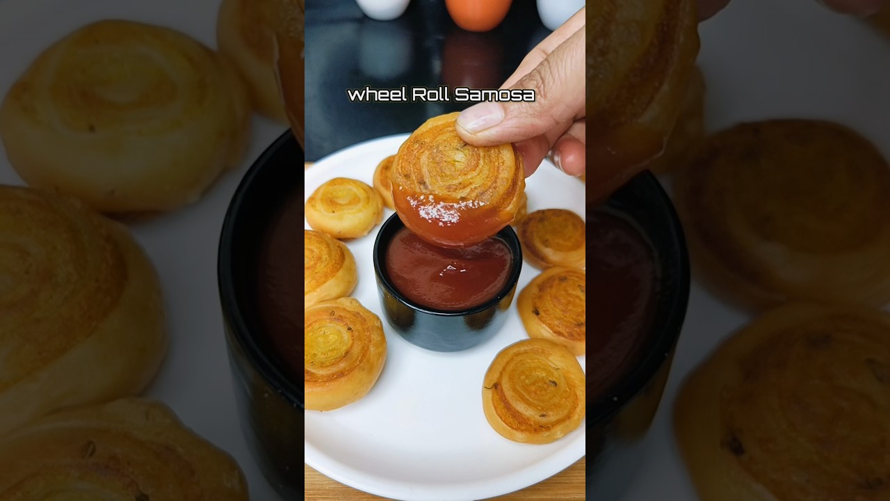 Wheel Roll Samosa #shorts #short #shortvideo #cooking #recipe #aloorecipe #viralvideo