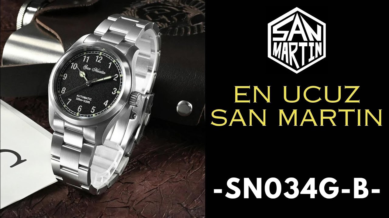 EN UCUZ OTOMATİK SAN MARTİN  (SN-034G-B) 37MM İDEAL Mİ?