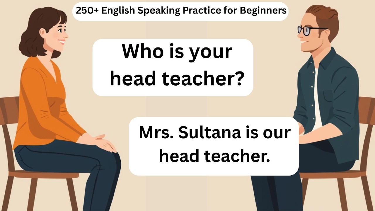 250+ English Speaking Practice for Beginners | Basic English Conversations