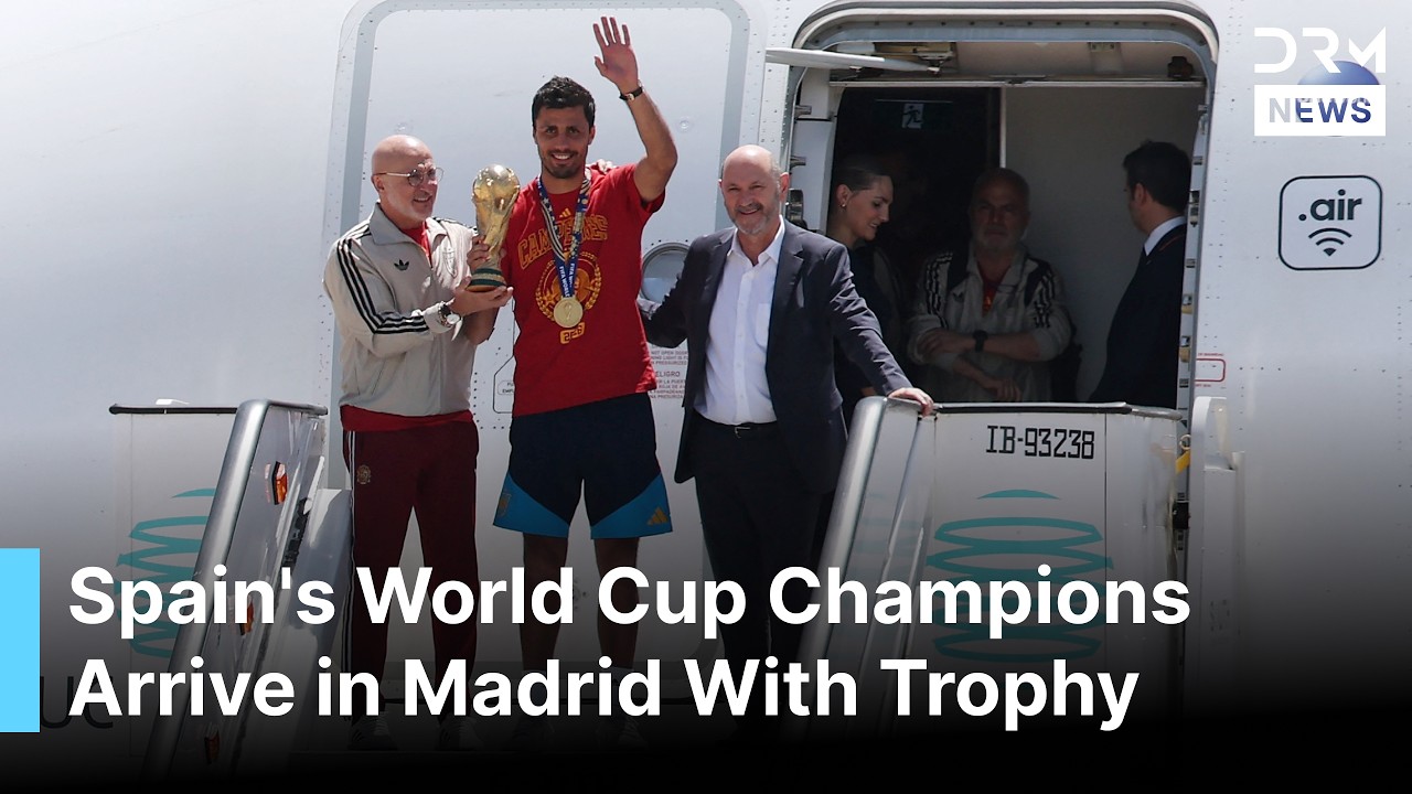 FULL ARRIVAL CEREMONY: Lamine Yamal, Rodri, Torres & Spain Return Home With FIFA 2026 Trophy | AD1G