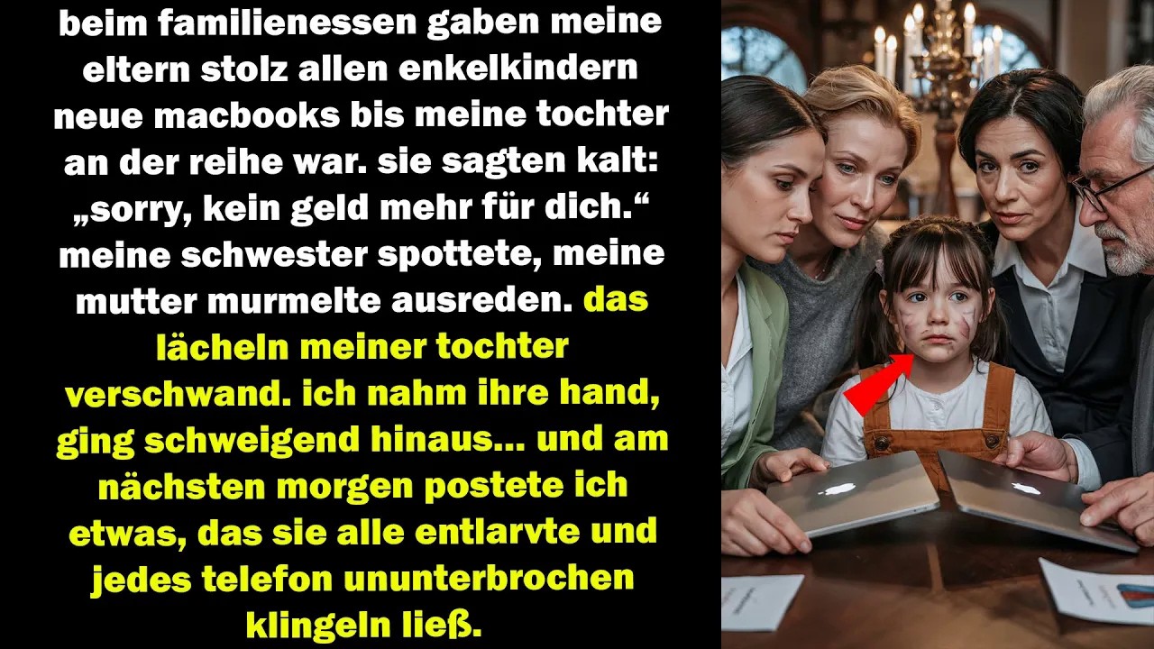 Meine Eltern schenkten den Enkeln MacBooks – doch meine Tochter bekam nichts