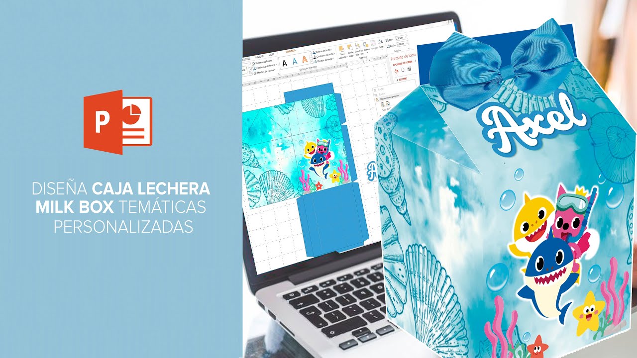Diseño CAJA MILK LECHERA PARA FIESTAS INFANTILES