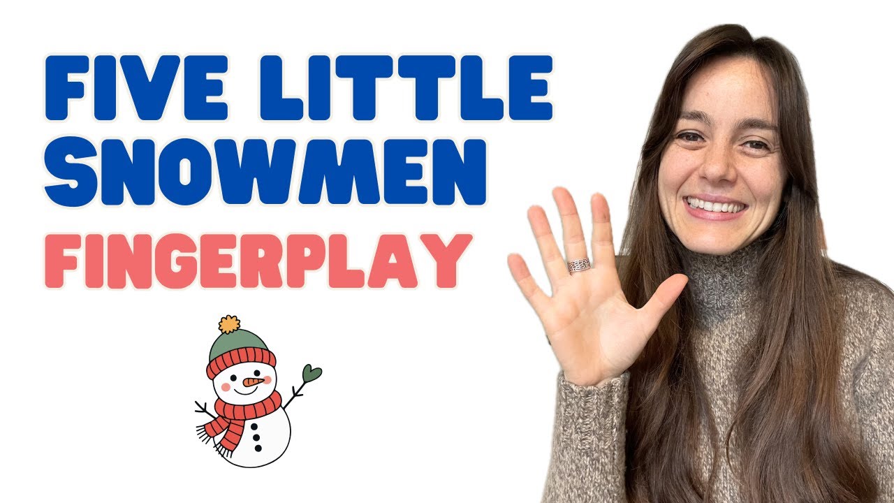 Five Little Snowmen ❄️ | Winter Fingerplay Song for Kids