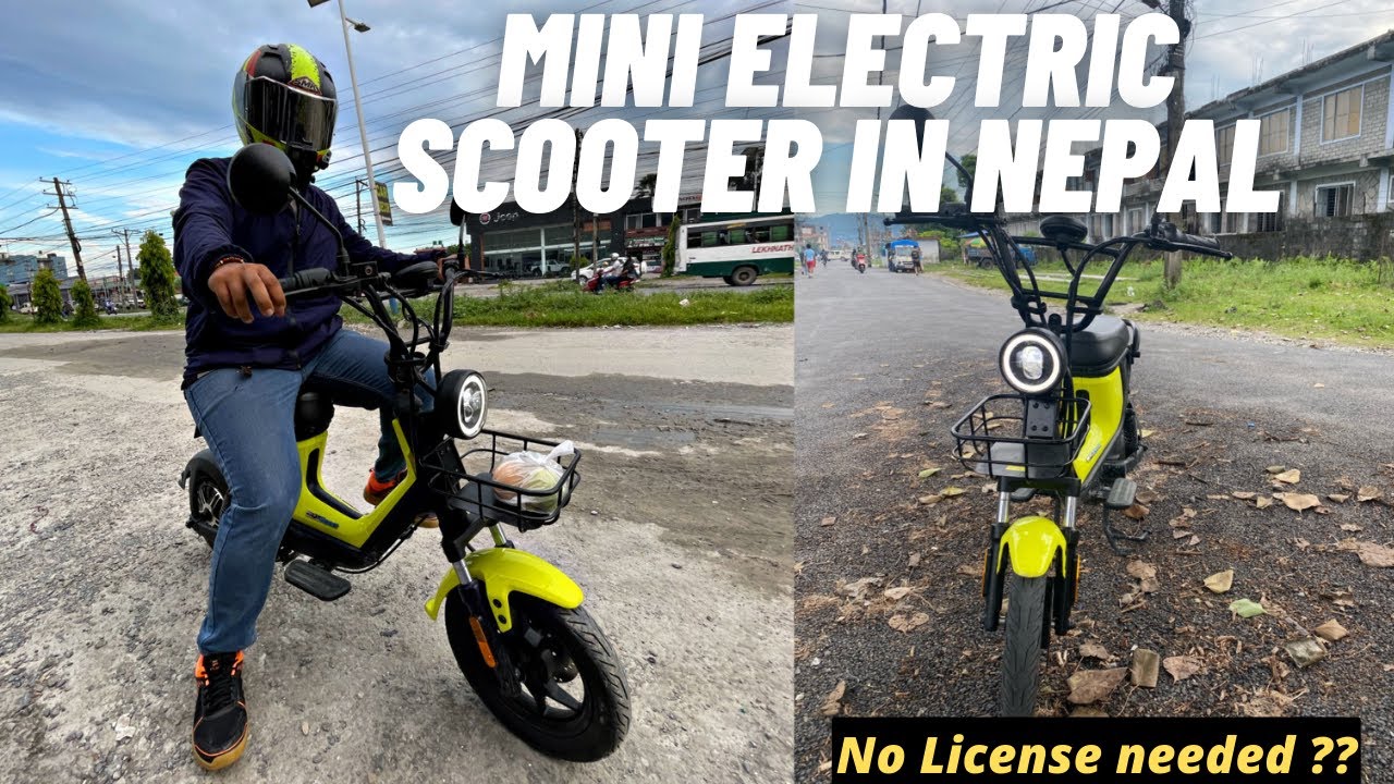 Mini Electric Scooter in Nepal 🤔| Niu UQim First Ride 🇳🇵| License not needed ?? Price in Nepal