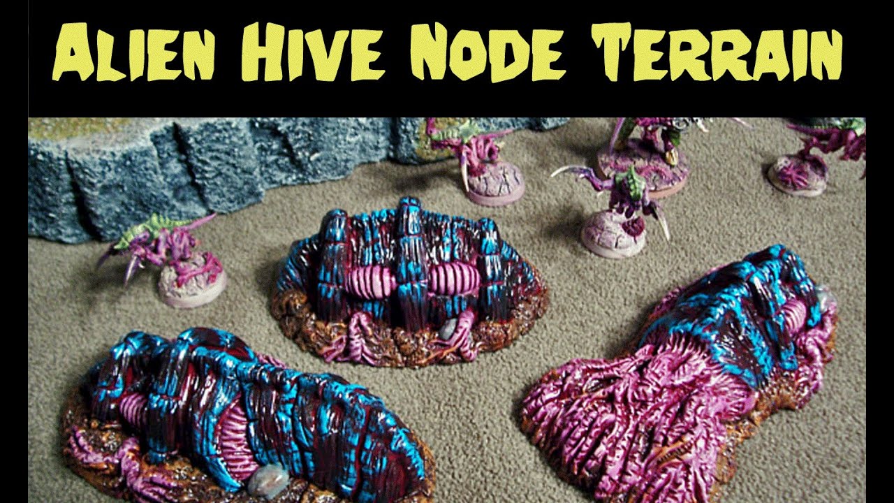 Alien Tyranid Hive Node Wargame Terrain