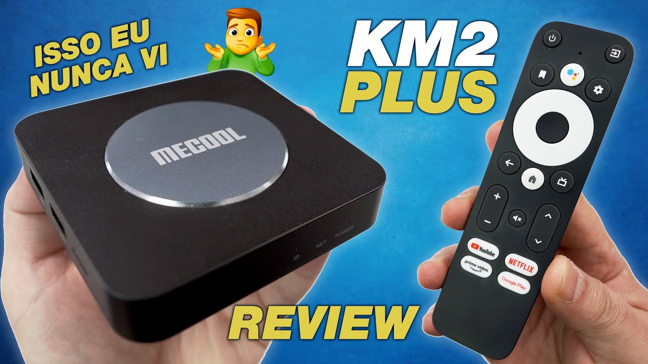 Mecool KM2 PLUS Review - ISSO EU NUNCA VI ANTES!!!
